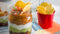 Mexican Salsa Sauce with Nachos and Guacamole