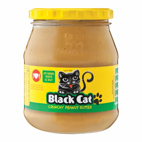Black Cat No Salt Crunchy Peanut Butter 400g