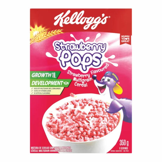 Kellogg's Strawberry Pops Multigrain Cereal 350g