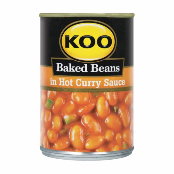 Koo Baked Beans In Hot Curry Sauce 410g