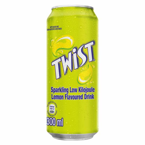 Schweppes Twist Lemon Flavoured Soft Drink 300ml