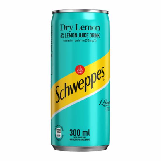 Schweppes Dry Lemon Soft Drink 300ml